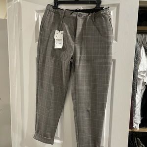 Zara mens stretch dress pants with drawstring.